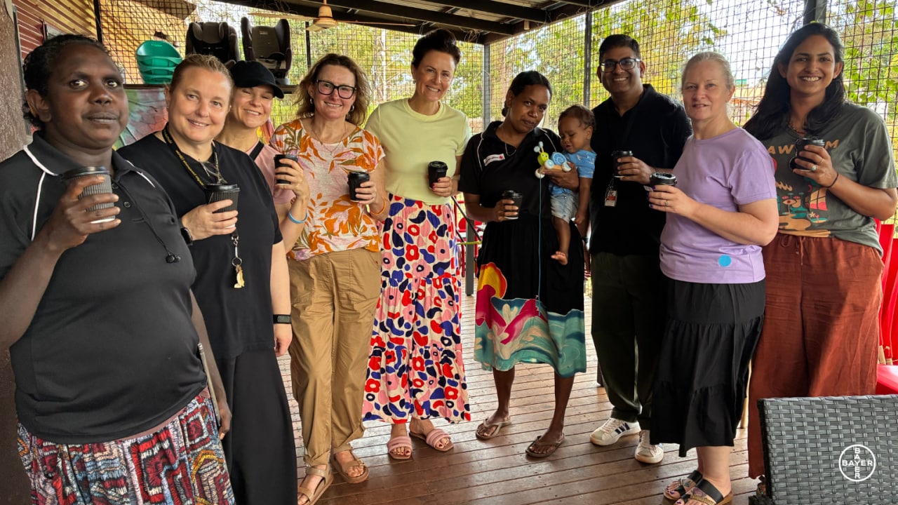 Bayer ANZ and Red Cross Team at the Baby Hub on Elcho Island, June 2025